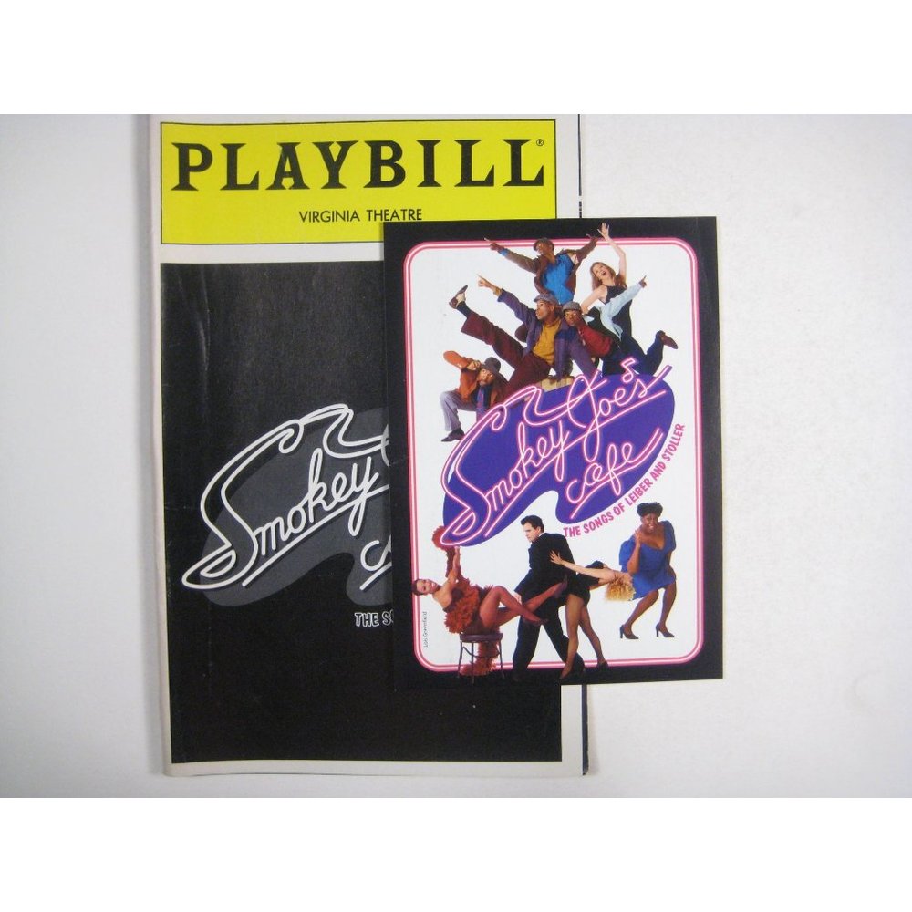 Smokey Joes Cafe Playbill 1995 Virginia Theater Lieber Stoller Ard Postcard and